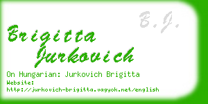 brigitta jurkovich business card